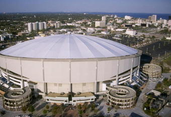 3 Mar 1998:  A general view of Tropicana Field, home to the Tampa Bay Devil Rays, in St. Petersburg, Florida.  Mandatory Credit: Scott Halleran  /Allsport