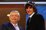 NEW YORK - JUNE 25:  NBA Commissioner David Stern poses for a photograph with the fifth overall draft pick by the Minnesota Timberwolves,  Ricky Rubio during the 2009 NBA Draft at the Wamu Theatre at Madison Square Garden June 25, 2009 in New York City. NOTE TO USER: User expressly acknowledges and agrees that, by downloading and/or using this Photograph, User is consenting to the terms and conditions of the Getty Images License Agreement.  (Photo by Jim McIsaac/Getty Images)