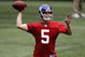 EAST RUTHERFORD, NJ - MAY 09:  Rhett Bomar #5 of the New York Giants works out at rookie camp on May 9, 2009 in East Rutherford, New Jersey.  (Photo by Jeff Zelevansky/Getty Images)
