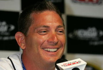 BROOKLYN, MI - JUNE 14: Jim Schwartz, Head Coach of the National Football League's Detroit Lions, speaks to the media during a press conference prior to the start of the NASCAR Sprint Cup Series LifeLock 400 at Michigan International Speedway on June 14, 2009 in Brooklyn, Michigan.  (Photo by Todd Warshaw/Getty Images for NASCAR)