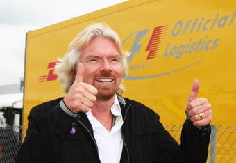 NORTHAMPTON, UNITED KINGDOM - JUNE 21:  Sir Richard Branson is seen in the paddock before the British Formula One Grand Prix at Silverstone on June 21, 2009 in Northampton, England.  (Photo by Clive Mason/Getty Images)