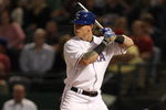 ARLINGTON, TX - APRIL 15:  Centerfielder Josh Hamilton of the the Texas Rangers at bat on April 15, 2009 at Rangers Ballpark in Arlington, Texas.  (Photo by Ronald Martinez/Getty Images)