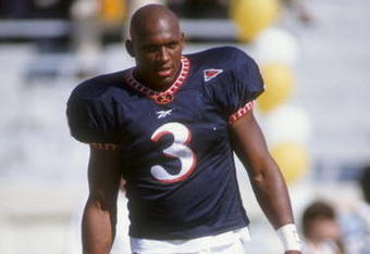 17 Oct 1998:  Defensive back Anthony Poindexter #3 of the Virginia Cavaliers looks on during the game against the Georgia Tech Yellow Jackets at the Bobby Dodd Stadium in Atlanta, Georgia. The Yellow Jackets defeated the Cavaliers 41-38.
