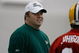 GREEN BAY, WI - MAY 1: Head coach Mike McCarthy talks with quarterback Brian Johnson #8 in practice drills during Green Bay Packers Minicamp at Don Hutson Center on May 1, 2009 in Green Bay, Wisconsin. (Photo by Scott Boehm/Getty Images)