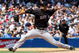 NEW YORK - MAY 17: Johan Santana #57 of the New York Mets pitches against the New York Yankees on May 17, 2008 at Yankee Stadium in the Bronx borough of New York City. (Photo by Jim McIsaac/Getty Images)