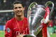 MOSCOW - MAY 21: Cristiano Ronaldo of Manchester United poses with the trophy following his team's victory during the UEFA Champions League Final match between Manchester United and Chelsea at the Luzhniki Stadium on May 21, 2008 in Moscow, Russia. (Photo by Alex Livesey/Getty Images)