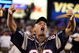 FOXBORO, MA - SEPTEMBER 8:  A fan of the New England Patriots boos the Oakland Raiders before their 2005 NFL opening game at Gillette Stadium on September 8, 2005 in Foxboro, Massachusetts.  (Photo by Nick Laham/Getty Images)