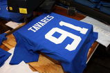 UNIONDALE, NY - JUNE 26:  Draft shirts with John Tavares number 91 are printed during the Islanders Draft Party after Tavares is picked number one overall in the 2009 NHL Entry Draft by the New York Islander on June 26, 2009 at Nassau Coliseum in Uniondale, New York.  (Photo by Mike Stobe/Getty Images)