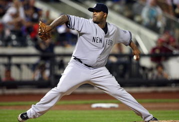 NEW YORK - JUNE 26:  CC Sabathia #52 of the New York Yankees pitches against the New York Mets on June 26, 2009 at Citi Field in the Flushing neighborhood of the Queens borough of New York City.  (Photo by Jim McIsaac/Getty Images)