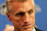 OTTAWA, ON - JUNE 04:  General Manager, Paul Holmgren of the Philadelphia Flyers speaks to the media during the NHL general managers meeting on June 4, 2007 at the Brookstreet Hotel in Ottawa, Canada.  (Photo by Bruce Bennett/Getty Images)
