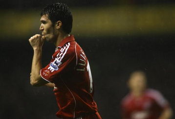 LONDON - DECEMBER 30:  Luis Garcia of Liverpool celebrates after scoring the opening goal during the Barclays Premiership match between Tottenham Hotspur and Liverpool at White Hart Lane on December 30, 2006 in London, England.  (Photo by Stu Forster/Getty Images)