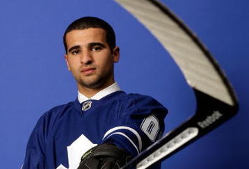 MONTREAL, QC - JUNE 26:  Nazem Kadri of the Toronto Maple poses for a portrait after being selected #7 overall by the Leafs during the first round of the 2009 NHL Entry Draft at the Bell Centre on June 26, 2009 in Montreal, Quebec, Canada.  (Photo by Jamie Squire/Getty Images)