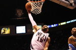 EAST RUTHERFORD, NJ - MARCH 21:  Vince Carter #15 of the New Jersey Nets dunks against the Denver Nuggets during their game on March 21, 2008 at the Izod Arena in East Rutherford, New Jersey.  Photo By Al Bello/Getty Images.  NOTE TO USER: User expressly acknowledges and agrees that, by downloading and/or using this Photograph, user is consenting to the terms and conditions of the Getty Images License Agreement.  (Photo by Al Bello/Getty Images)