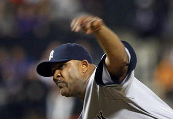 NEW YORK - JUNE 26:  CC Sabathia #52 of the New York Yankees pitches against the New York Mets on June 26, 2009 at Citi Field in the Flushing neighborhood of the Queens borough of New York City.  (Photo by Jim McIsaac/Getty Images)