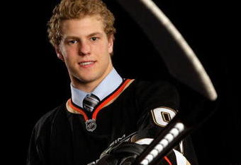 MONTREAL, QC - JUNE 26:  Peter Holland of the Anaheim Ducks poses for a portrait after he was selected #15 overall by the Ducks during the first round of the 2009 NHL Entry Draft at the Bell Centre on June 26, 2009 in Montreal, Quebec, Canada.  (Photo by Jamie Squire/Getty Images)