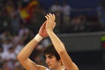 BEIJING - AUGUST 24:  Ricky Rubio #6 of Spain reacts after the United States won 118-107 in the gold medal game during Day 16 of the Beijing 2008 Olympic Games at the Beijing Olympic Basketball Gymnasium on August 24, 2008 in Beijing, China.  (Photo by Phil Walter/Getty Images)