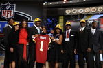 NEW YORK - APRIL 25:  Washington Redskins #13 draft pick Brian Orakpo poses with his family at Radio City Music Hall for the 2009 NFL Draft on April 25, 2009 in New York City  (Photo by Jeff Zelevansky/Getty Images)