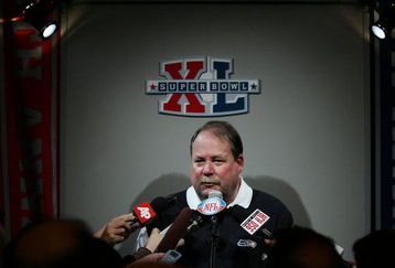 DETROIT - FEBRUARY 05:  Head coach Mike Holmgren of the Seattle Seahawks is interviewed after being defeated by the Pittsburgh Steelers in Super Bowl XL at Ford Field on February 5, 2006 in Detroit, Michigan. The Steelers defeated the Seahawks 21-10.  (Photo by Harry How/Getty Images)