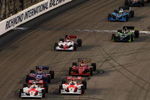 RICHMOND, VA - JUNE 27: Dario Franchitti drives the #10 Target Chip Ganassi Racing Dallara Honda off the start line during the IRL Indycar Series SunTrust Indy Challenge on June 27, 2009 at the Richmond International Speedway in Richmond, Virginia.  (Photo by Chris McGrath/Getty Images)
