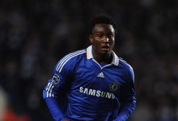 LONDON - OCTOBER 22:  John Mikel Obi of Chelsea in action during the UEFA Champions League Group A match between Chelsea and AS Roma at Stamford Bridge on October 22, 2008 in London, England.  (Photo by Shaun Botterill/Getty Images)