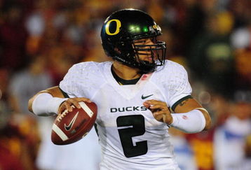 LOS ANGELES, CA - OCTOBER 04:  Jeremiah Masoli #2 and quarterback for the Oregon Ducks during the game against the USC Trojans on October 4, 2008 at the Los Angeles Memorial Coliseum in Los Angeles, California.  (Photo by Robert Laberge/Getty Images)