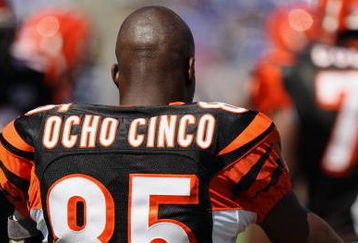 BALTIMORE - SEPTEMBER 7: Wide receiver Chad Johnson #85 of the Cincinnati Bengals stands on the field prior to game against the Baltimore Ravens at M&T Bank Stadium on September 7, 2008 in Baltimore, Maryland. The Ravens won 17-10. (Photo by Ned Dishman/Getty Images)