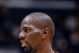 5 Dec 2000: Tyrone Hill #40 of the Philadelphia 76ers looks on the court during the game against the Los Angeles Lakers at the STAPLES Center in Los Angeles, California. The Lakers defeated the 76ers 96-85. NOTE TO USER: It is expressly understood that the only rights Allsport are offering to license in this Photograph are one-time, non-exclusive editorial rights. No advertising or commercial uses of any kind may be made of Allsport photos. User acknowledges that it is aware that Allsport is an editorial sports agency and that NO RELEASES OF ANY TYPE ARE OBTAINED from the subjects contained in the photographs. Mandatory Credit: Robert Laberge /Allsport