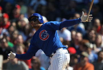 CHICAGO - APRIL 17: Aramis Ramirez #16 of the Chicago Cubs hits an RBI double in the 5th inning against the St. Louis Cardinals on April 17, 2009 at Wrigley Field in Chicago, Illinois. The Cubs defeated the Cardinals 8-7. (Photo by Jonathan Daniel/Getty Images)