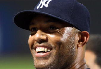 NEW YORK - JUNE 28: Mariano Rivera #42 of the New York Yankees celebrates after earning his 500th career save against the New York Mets on June 28, 2009 at Citi Field in the Flushing neighborhood of the Queens borough of New York City. (Photo by Jim McIsaac/Getty Images)