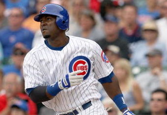 CHICAGO - JUNE 17: Milton Bradley #21 of the Chicago Cubs swings at the pitch during the game against the Chicago White Sox on June 17, 2009 at Wrigley Field in Chicago, Illinois. (Photo by Jonathan Daniel/Getty Images) 