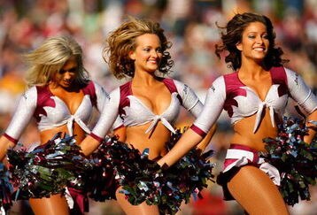 SYDNEY, AUSTRALIA - MAY 17:  Cheerleaders entertain the crowd during the round 10 NRL match between the Manly Warringah Sea Eagles and the Parramatta Eels at Brookvale Oval on May 17, 2009 in Sydney, Australia.  (Photo by Cameron Spencer/Getty Images)