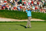 CROMWELL, CT - JUNE 28: Kenny Perry celebrates winning the 2009 Travelers Championship at TPC River Highlands on June 28, 2009 in Cromwell, Connecticut. (Photo by Jim Rogash/Getty Images)