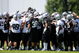 ALAMEDA, CA - MAY 08: The Oakland Raiders huddle together during the Raiders minicamp at the team's permanent training facility on May 8, 2009 in Alameda, California. (Photo by Ezra Shaw/Getty Images)