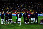 JOHANNESBURG, SOUTH AFRICA - JUNE 28:  The USA players show their dejection at the end of the FIFA Confederations Cup Final between USA and Brazil at the Ellis Park Stadium on June 28, 2009 in Johannesburg, South Africa.  (Photo by Jamie McDonald/Getty Images)