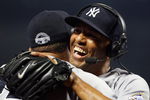 NEW YORK - JUNE 28:  Mariano Rivera #42 of the New York Yankees celebrates after earning his 500th career save against the New York Mets on June 28, 2009 at Citi Field in the Flushing neighborhood of the Queens borough of New York City. The Yankees defeated the Mets 4-2.  (Photo by Jim McIsaac/Getty Images)