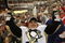 DETROIT - JUNE 12: Ruslan Fedotenko #26 of the Pittsburgh Penguins celebrates with the Stanley Cup following the Penguins victory over the Detroit Red Wings in Game Seven of the 2009 NHL Stanley Cup Finals at Joe Louis Arena on June 12, 2009 in Detroit, Michigan. (Photo by Bruce Bennett/Getty Images)