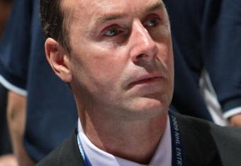 MONTREAL, QC - JUNE 27: Joe Nieuwendyk of the Dallas Stars photographed during the 2009 NHL Entry Draft at the Bell Centre on June 27, 2009 in Montreal, Quebec, Canada. (Photo by Bruce Bennett/Getty Images)