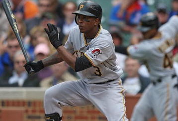 CHICAGO - MAY 27: Nyjer Morgan #3 of the Pittsburgh Pirates hits the ball against the Chicago Cubs on May 27, 2009 at Wrigley Field in Chicago, Illinois. The Cubs defeated the Pirates 5-2. (Photo by Jonathan Daniel/Getty Images)