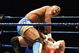 SYDNEY, AUSTRALIA - JUNE 15:  CM Punk trys to bridge out against Shelton Benjamin during WWE Smackdown at Acer Arena on June 15, 2008 in Sydney, Australia.  (Photo by Gaye Gerard/Getty Images)