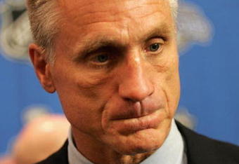 OTTAWA, ON - JUNE 04:  General Manager, Paul Holmgren of the Philadelphia Flyers speaks to the media during the NHL general managers meeting on June 4, 2007 at the Brookstreet Hotel in Ottawa, Canada.  (Photo by Bruce Bennett/Getty Images)