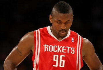LOS ANGELES, CA - MAY 17:  Ron Artest #96 of the Houston Rockets looks down in the first quarter against the Los Angeles Lakers in Game Seven of the Western Conference Semifinals during the 2009 NBA Playoffs at Staples Center on May 17, 2009 in Los Angeles, California. NOTE TO USER: User expressly acknowledges and agrees that, by downloading and or using this photograph, User is consenting to the terms and conditions of the Getty Images License Agreement.  (Photo by Stephen Dunn/Getty Images)