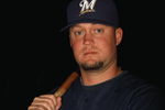MARYVALE, AZ - FEBRUARY 19: Casey McGehee of the Milwaukee Brewers poses during photo day at the Brewers spring training complex on February 19, 2009 in Maryvale, Arizona. (Photo by Ronald Martinez/Getty Images)