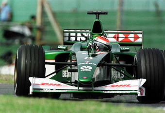 7 Oct 2000:  Johnny Herbert of Great Britain and Jaguar during the third free practice session for the Japanese Grand Prix at Suzuka, Japan. Mandatory Credit: Clive Mason/ALLSPORT