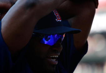 ATLANTA - JUNE 26:  David Ortiz #34 of the Boston Red Sox stretches before facing the Atlanta Braves at Turner Field on June 26, 2009 in Atlanta, Georgia.  (Photo by Kevin C. Cox/Getty Images)