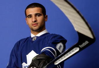 MONTREAL, QC - JUNE 26:  Nazem Kadri of the Toronto Maple poses for a portrait after being selected #7 overall by the Leafs during the first round of the 2009 NHL Entry Draft at the Bell Centre on June 26, 2009 in Montreal, Quebec, Canada.  (Photo by Jamie Squire/Getty Images)