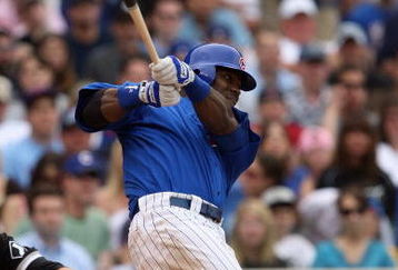 CHICAGO - JUNE 18:  Milton Bradley #21 of the Chicago Cubs bats against the Chicago White Sox during the game on June 18, 2009 at Wrigley Field in Chicago, Illinois. (Photo by Jonathan Daniel/Getty Images)
