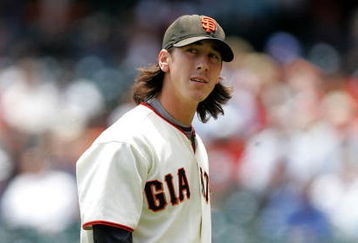 SAN FRANCISCO - JUNE 17:  Tim Lincecum #55 of the San Francisco Giants walks back to the dugout in between innings during their game against the Los Angeles Angels of Anaheim at AT&T Park on June 17, 2009 in San Francisco, California.  (Photo by Ezra Shaw/Getty Images)