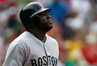 ATLANTA - JUNE 27:  David Ortiz #34 of the Boston Red Sox trotts down the first base line after earning a walk against the Atlanta Braves at Turner Field on June 27, 2009 in Atlanta, Georgia.  (Photo by Kevin C. Cox/Getty Images)