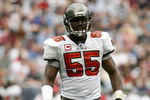 HOUSTON - DECEMBER 9:  Derrick Brooks #55 of the Tampa Bay Buccaneers stands on the field during the NFL game against the Houston Texans at Reliant Stadium on December 9, 2007 in Houston, Texas. (Photo by Thomas B.  Shea/Getty Images) 
