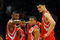 LOS ANGELES, CA - MAY 06:  (L-R) Ron Artest #96, Aaron Brooks #0, Kyle Lowry #7 and Yao Ming #11 of the Houston Rockets huddle against the Los Angeles Lakers in Game Two of the Western Conference Semifinals during the 2009 NBA Playoffs at Staples Center on May 6, 2009 in Los Angeles, California. NOTE TO USER: User expressly acknowledges and agrees that, by downloading and or using this photograph, User is consenting to the terms and conditions of the Getty Images License Agreement.  (Photo by Harry How/Getty Images)